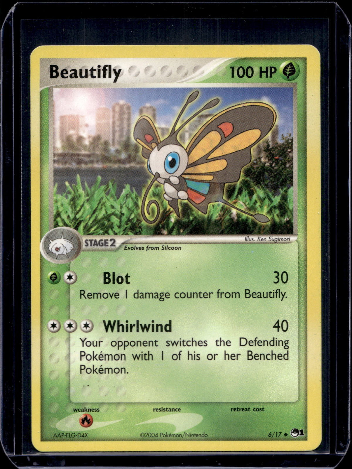 Beautifly POP Series 1 #006/017 Normal Pokémon Card (front)